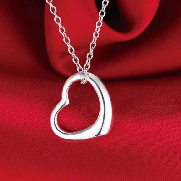 The Happy Heart pendant necklace in 925. - Picture 4 of 4